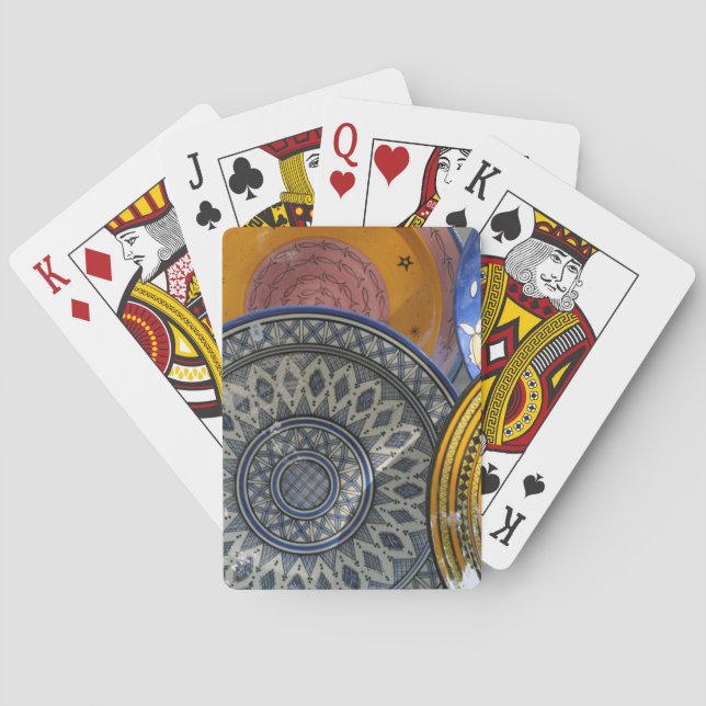 Ceramic Plates Playing Cards (Back)