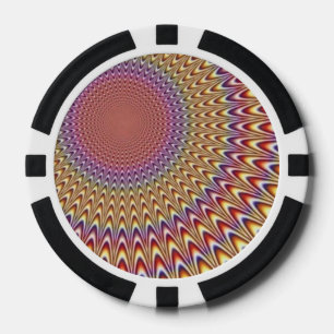 Ceramic Poker Chips - Kaleidoscope