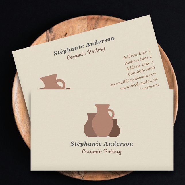 Ceramic Pottery Artist Business Card (Ceramic Pottery Artist Business Card)