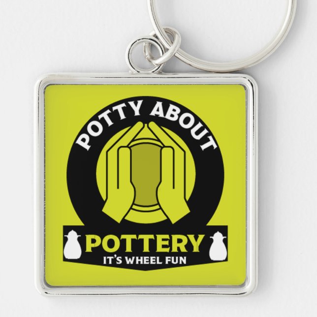 Ceramic Pottery Maker Key Ring (Front)