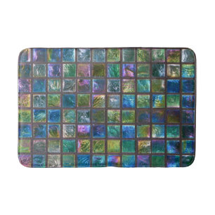 Ceramic Shiny Multicolor Tiles Bath Mat
