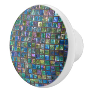 Ceramic Shiny Multicolor Tiles Knob