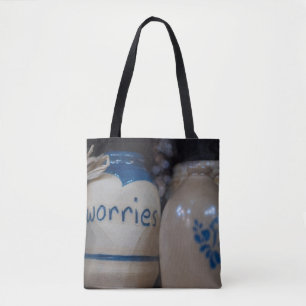 Ceramic Solace - Artisanal Worry Jar Tote Bag