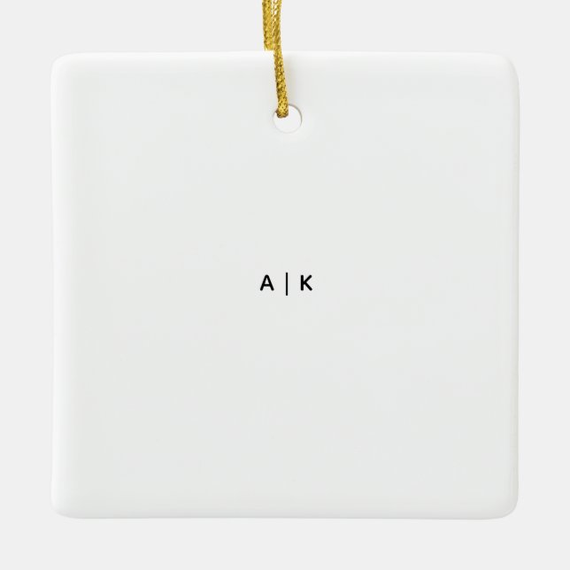 Ceramic Square Ornament (Front)
