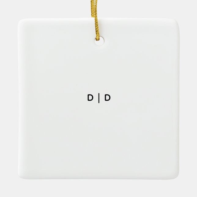 Ceramic Square Ornament (Front)
