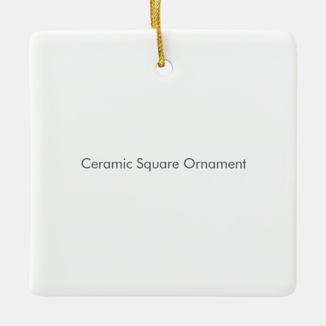 Ceramic Square Ornament (Front)