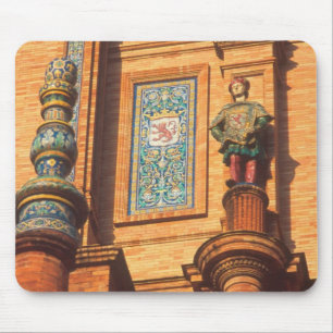 Ceramic statue detail on the Plaza de Espana in Mouse Mat