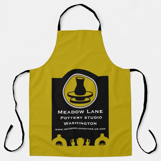 Ceramic Studio Potter Business Promotion Apron (Front)
