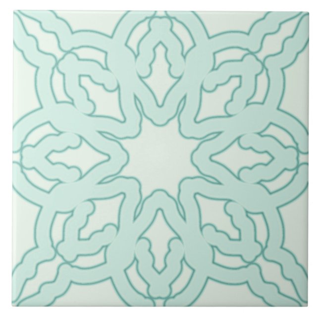 Ceramic Tile, An elegant green classic design  Ce Tile (Front)