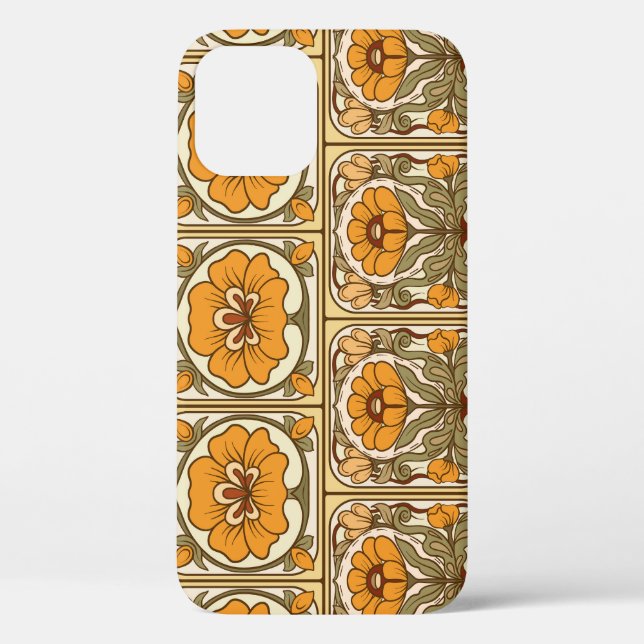 Ceramic Tile: Art Nouveau Style. Case-Mate iPhone Case (Back)