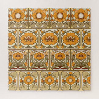 Ceramic Tile: Art Nouveau Style. Jigsaw Puzzle