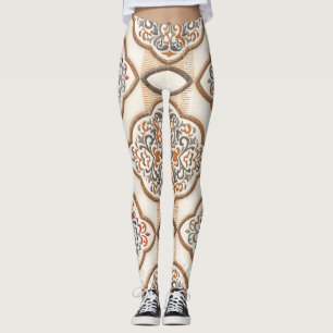 Ceramic Tile: Artistic Wall Decor Leggings