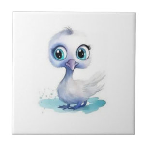 Ceramic Tile Bathroom Cute White Duck