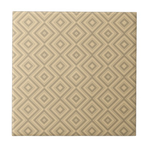 Ceramic Tile Beige Brown Stripe