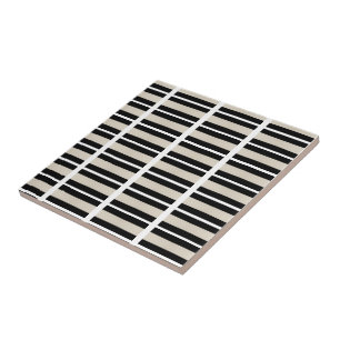Ceramic Tile Black and White Stripe