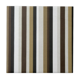 Ceramic Tile Black Brown Stripe