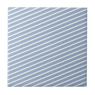 Ceramic Tile  Blue Stripe 