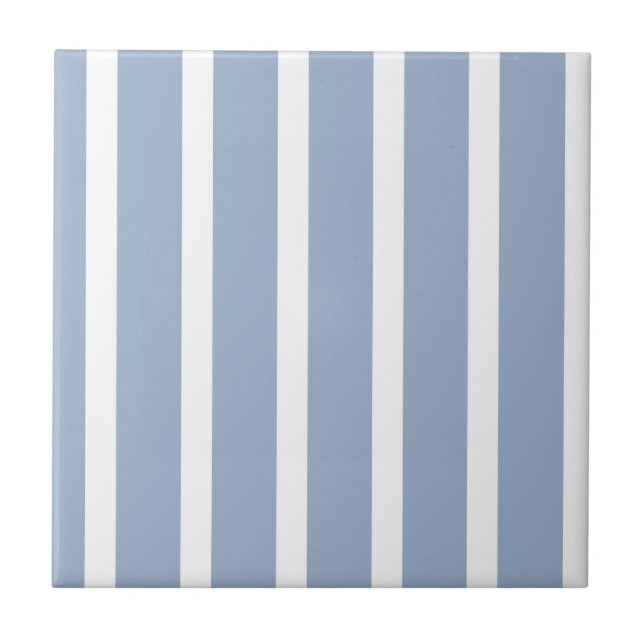 Ceramic Tile  Blue Stripe  (Front)