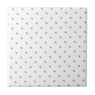 Ceramic Tile Blue Stripe Square