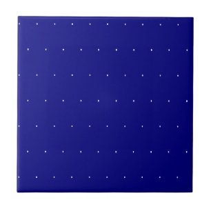 Ceramic Tile Blue & White Dotted