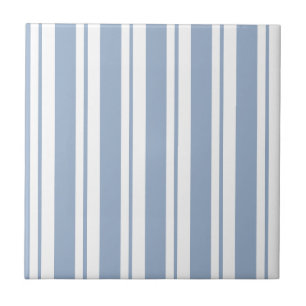 Ceramic Tile Blue & White Stripe