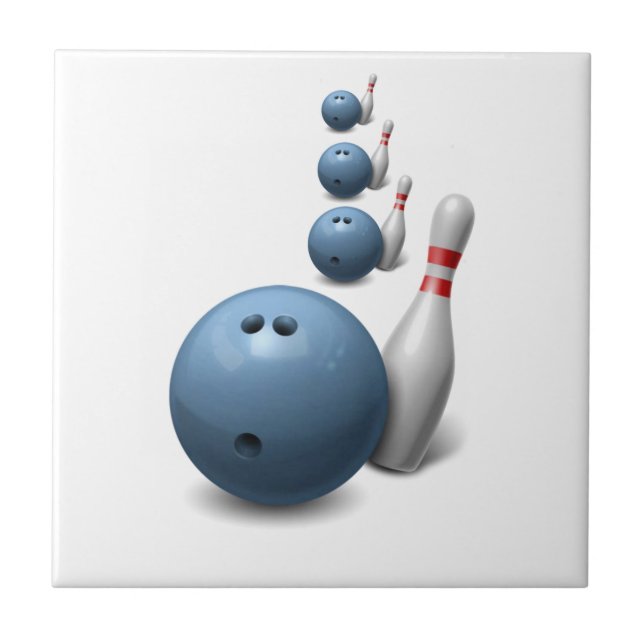 Ceramic Tile Bowling Bowl (Front)