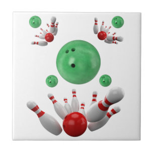 Ceramic Tile Bowling Bowl