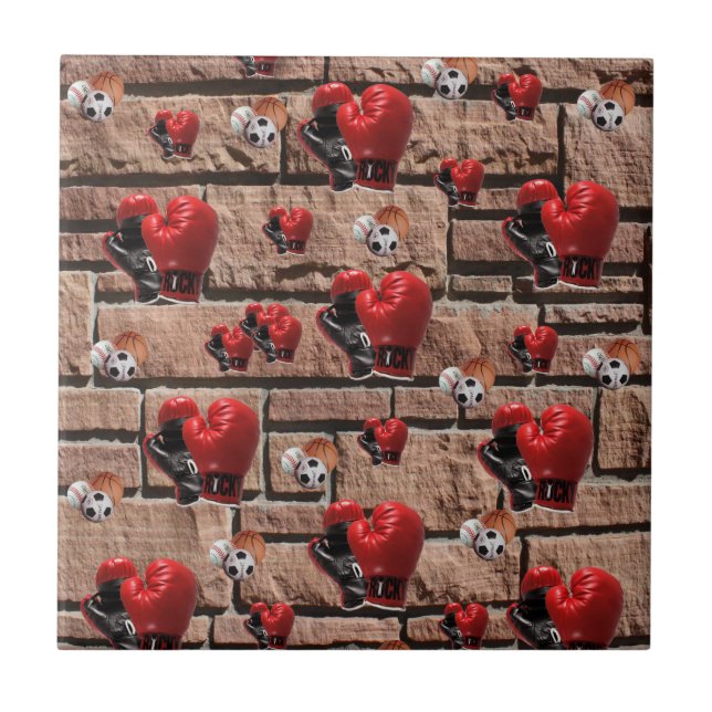 Ceramic Tile Boxing Gloves (Front)