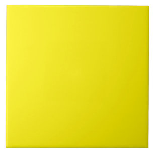 Ceramic Tile - Bright Yellow - Decorative Tile
