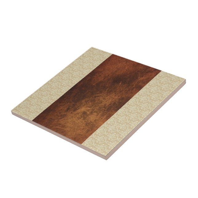 Ceramic Tile Brown & Beige  (Side)
