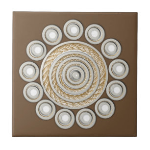 Ceramic Tile Brown Rope