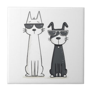 Ceramic Tile Cat Kitten