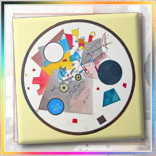 CERAMIC TILE - "Circles in a Circle" - Kandinsky