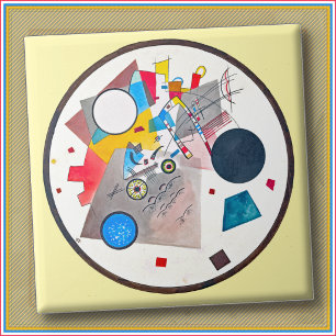 CERAMIC TILE - "Circles in a Circle" - Kandinsky