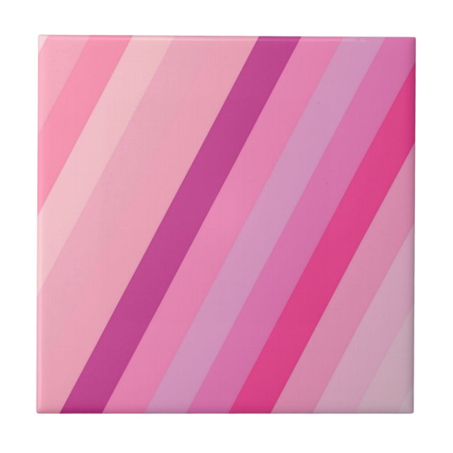 Ceramic Tile Colourful Colours Pink Pastel (Front)