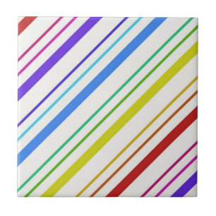 Ceramic Tile Colourful Colours Stripe