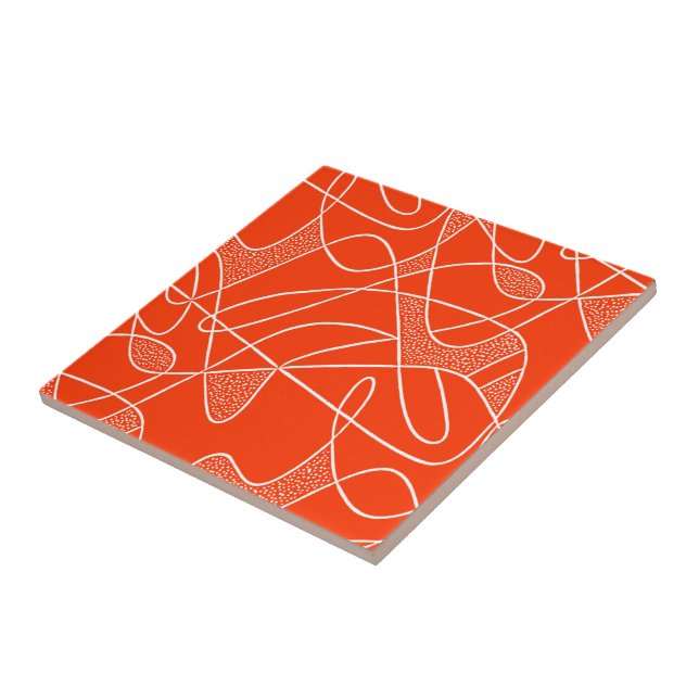 Ceramic Tile: CONTEMPO - PERSIMMON Tile (Side)