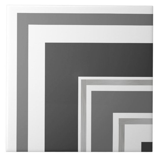 Ceramic Tile - Cool Grey Silver Split Corner (Front)