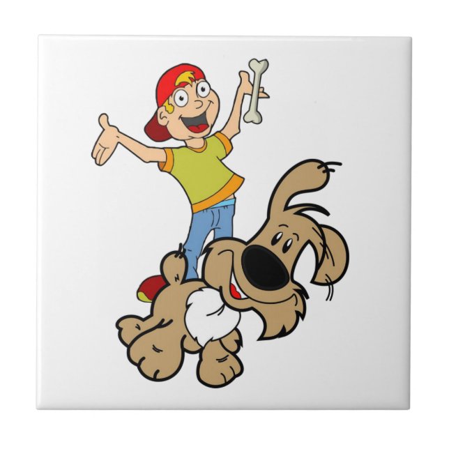Ceramic Tile Dog (Front)