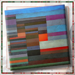CERAMIC TILE - "Fire in the Evening" - Paul Klee