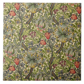 Ceramic tile fireplace William Morris designs 023