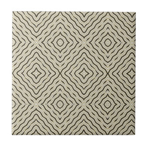 Ceramic Tile Gold Black Stripe