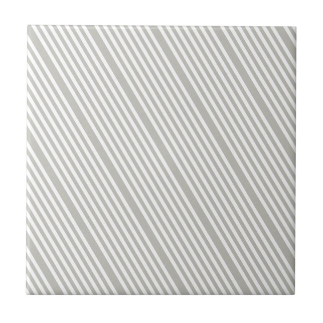 Ceramic Tile Grey & White Stripe (Front)