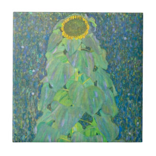CERAMIC TILE : GUSTAV KLIMT : SUNFLOWER