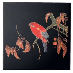 CERAMIC TILE : JAPANESE WOODBLOCK : ITÖ JUKUCHŪ