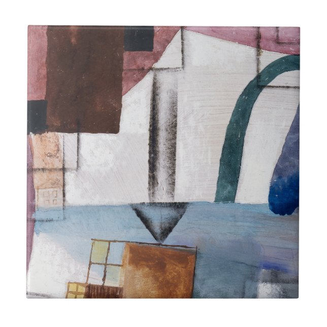 CERAMIC TILE :  KANDINSKY : WHITE EASTER : 1924 (Front)