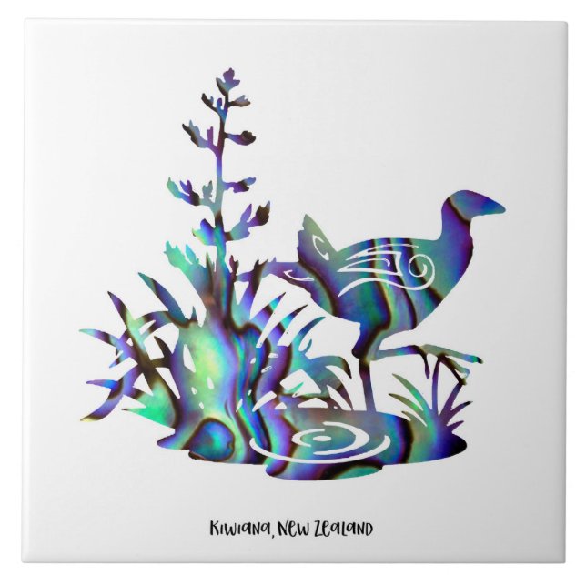 Ceramic Tile Kiwiana Wall Art (Front)