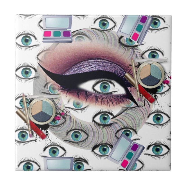 Ceramic Tile Makeup Eye Shadow (Front)