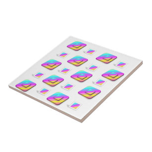 Ceramic Tile Pastel Squares