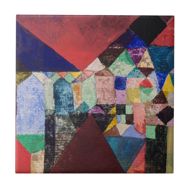 CERAMIC TILE : PAUL KLEE : MUNICIPAL JEWEL (Front)